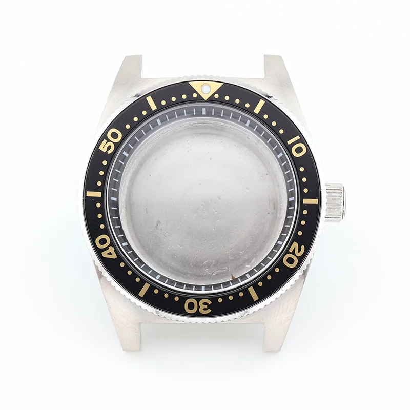 

62Mas Men's Mechanical Watch Case 40mm Stainless Steel with Mineral Glass for NH35 NH36 Automatic Movement Mod Watch Fit Parts