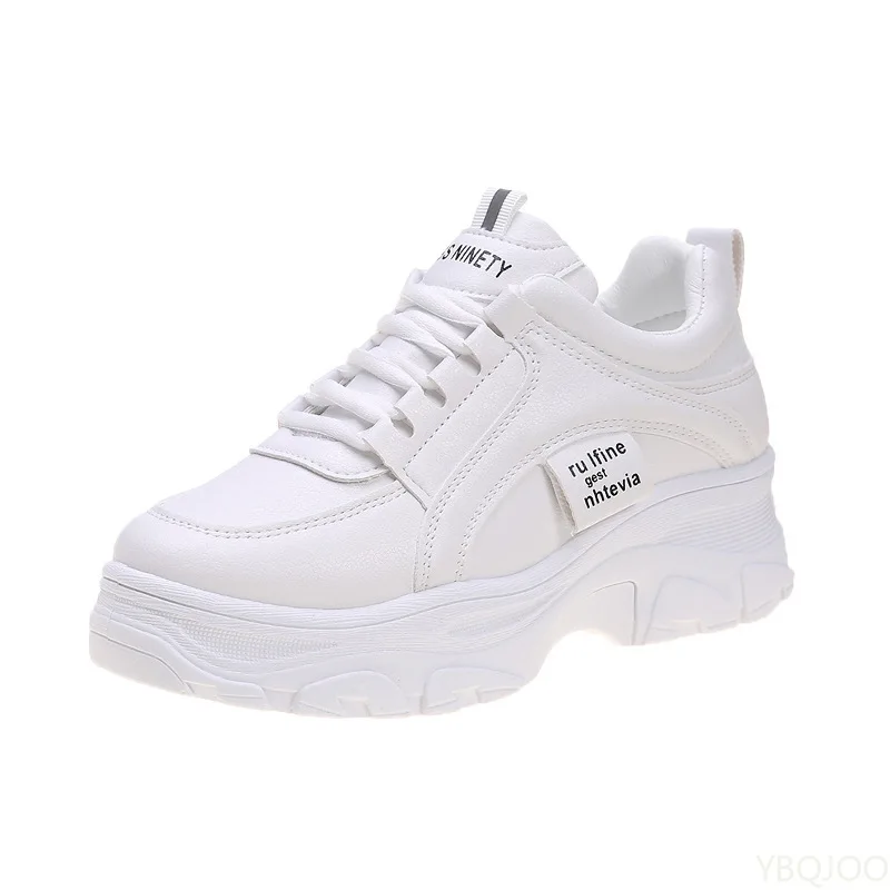 새로운 유행 다용도 여성 신발 봄 캐주얼 편안한 키높이 스니커즈 통기성 메쉬 여성 신발