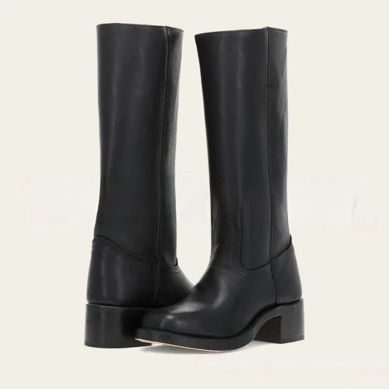 Brand Women's Shoes Rubber Boots Sexy Thigh High Heels High Sexy  Boots-Women Fashion Rain Ladies Cowboy Over-the-Knee Med