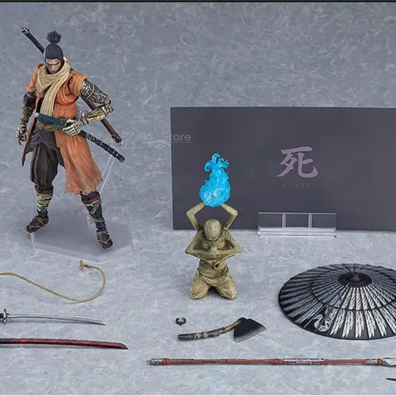 애니메이션 피그마 483-DX 게임 SEKIRO 피규어 그림자 다이, 두 번 액션 피규어, SEKIRO 소드 섀도우 다이, 두 번 모델 장난감, 생일 선물