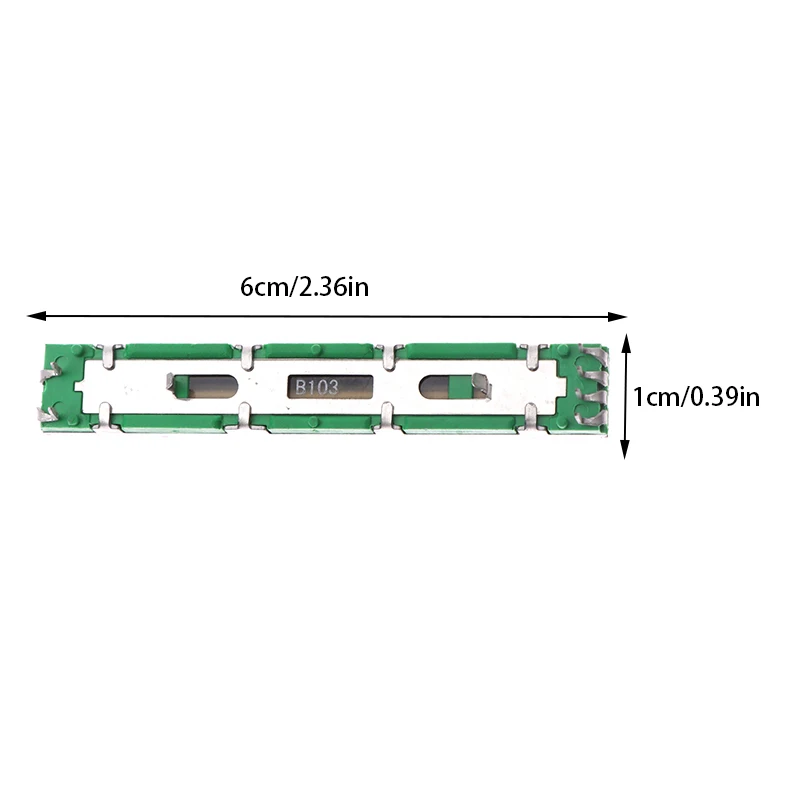 Volume Potentiometer Mixer, duplo B10K, deslizamento reto, módulo potenciômetro, 60mm, 1Pc, alta qualidade