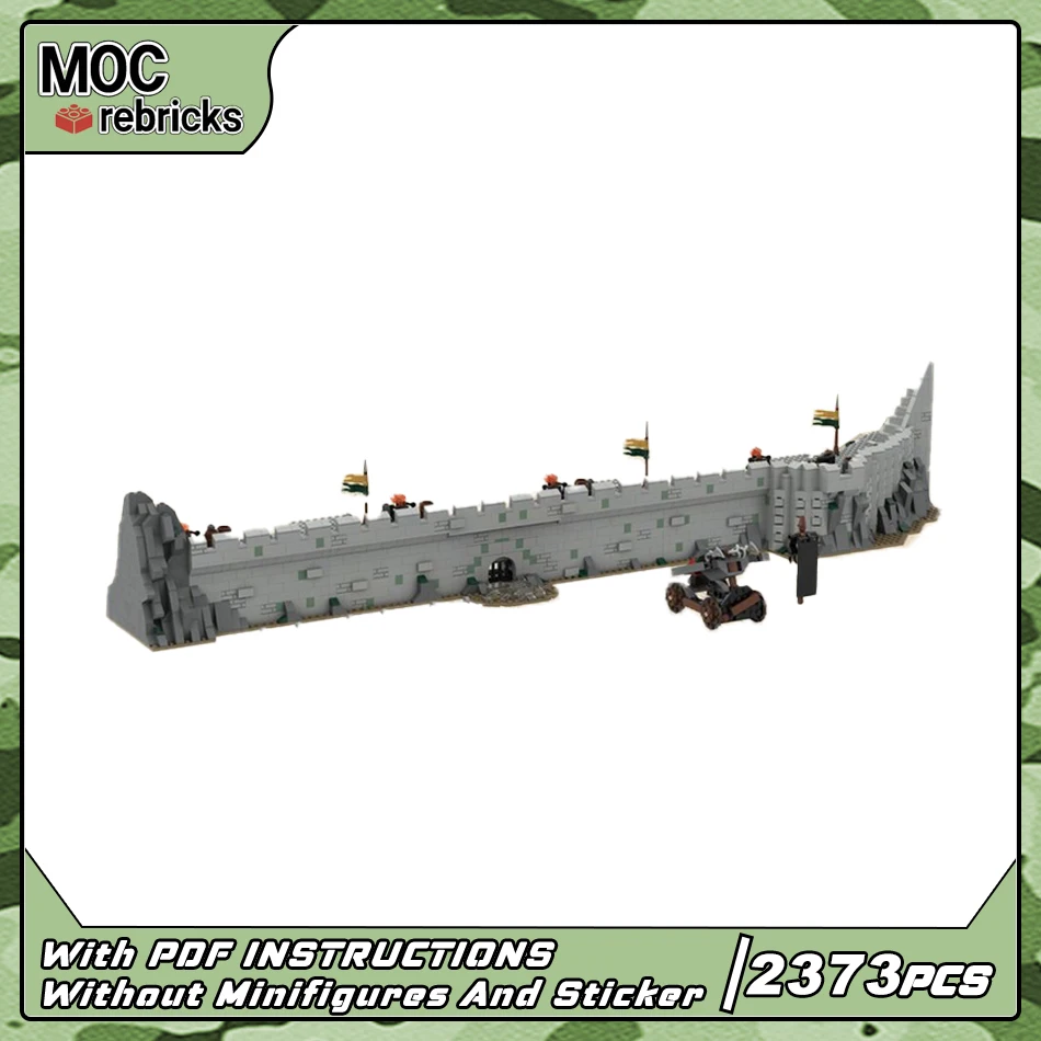 Famous Film Scene Architecture Series UCS Architecture Deeping Wall MOC Building Blocks DIY Model Collection Brick Toys Gifts