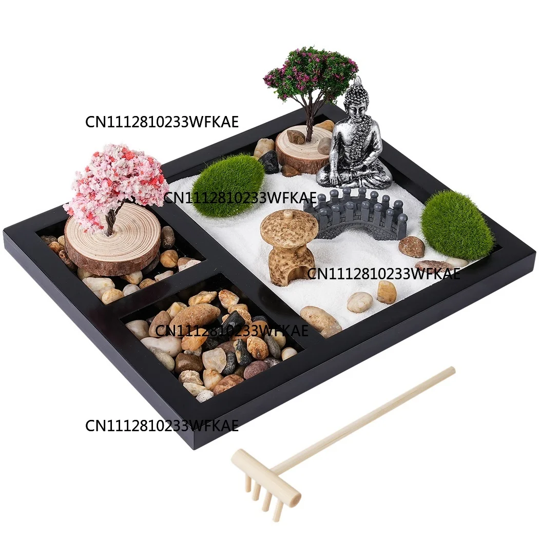 Mini Zen Garden Authentic Zen Garden Kit Zen Garden Accessories Kit Home Office Desktop Meditation Decor Unique Relaxation Gifts