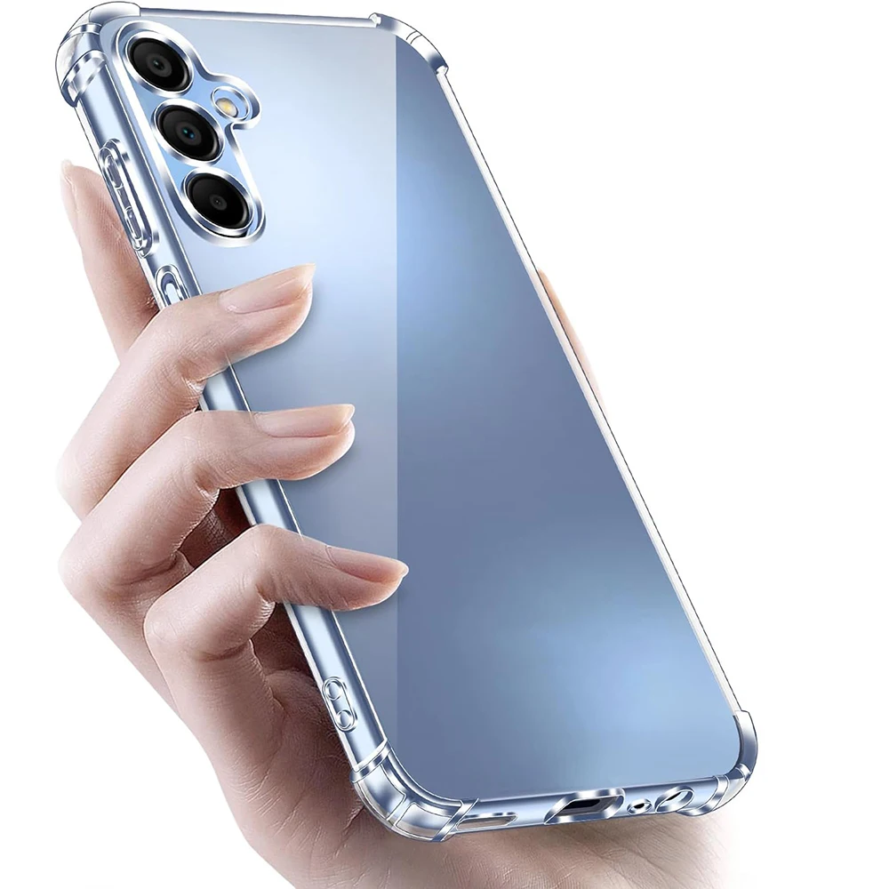 Shockproof Silicone Soft Case For Samsung Galaxy A55 A35 A25 A15 A05s A05 A54 A34 A14 A04s A13 A53 A33 Clear Ultra Thin Cover