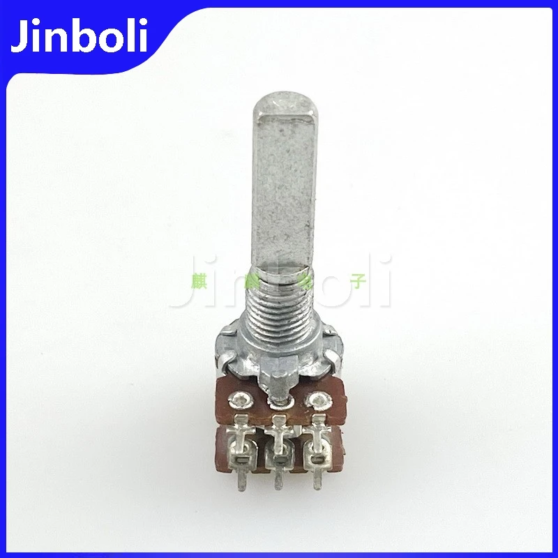 2PCS R1210G 12 Type 6Pins Dual B100K Computer Speaker Amplifier Audio Treble And Bass Volume Potentiometer D Shaft Length 26mm