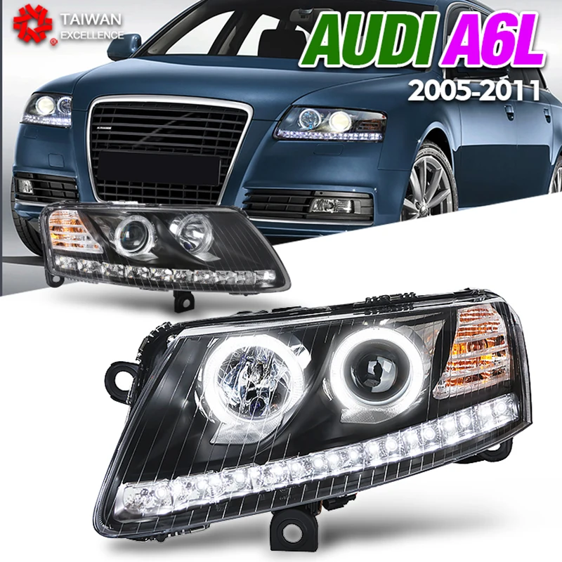 

Eagle Eye Headlights For Audi A6 S6 Headlamp 2005-2010 LED Car light For High Edition Daytime Running Light Headlights Assembly