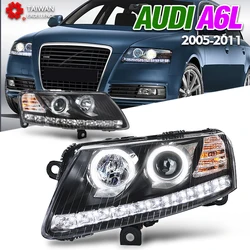 Eagle Eye Headlights For Audi A6 S6 Headlamp 2005-2010 LED Car light For Audi A6L C6 Headlights Assembly Daytime Running Light