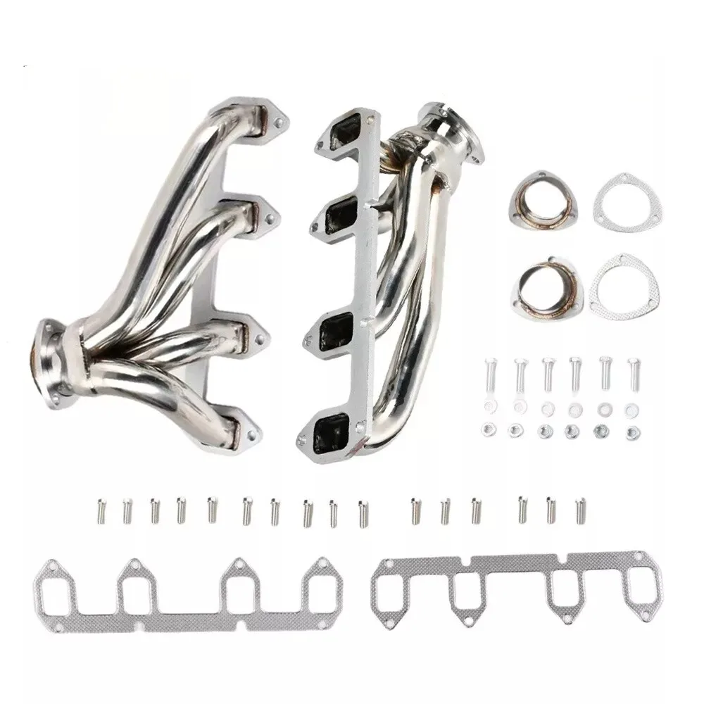 Stainless Shorty Hugger Exhaust Headers For Ford Big Block FE 330 360 390 428 V8