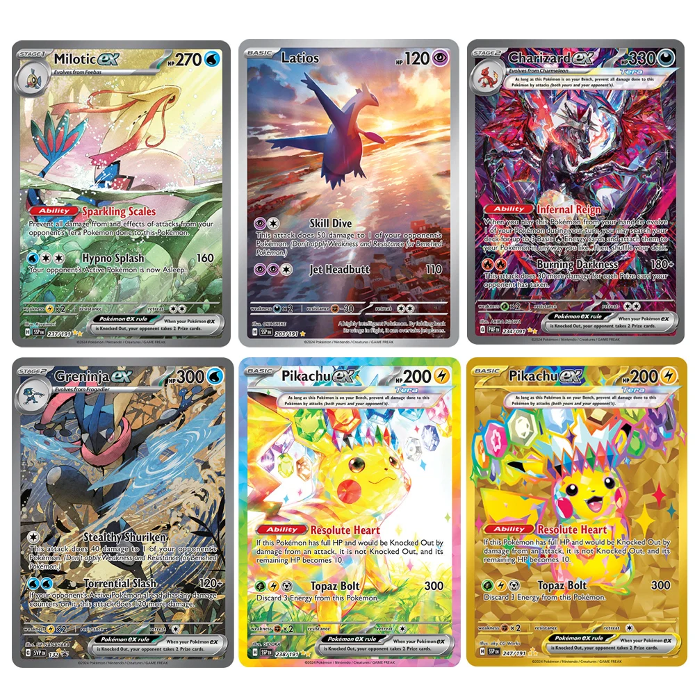 Pokemon Foil Proxy Cards GRENINJA CHARIZRAD LATIOS KINGDRA GARDEVOIR Game Collection PTCG Cards Children's toy Gifts