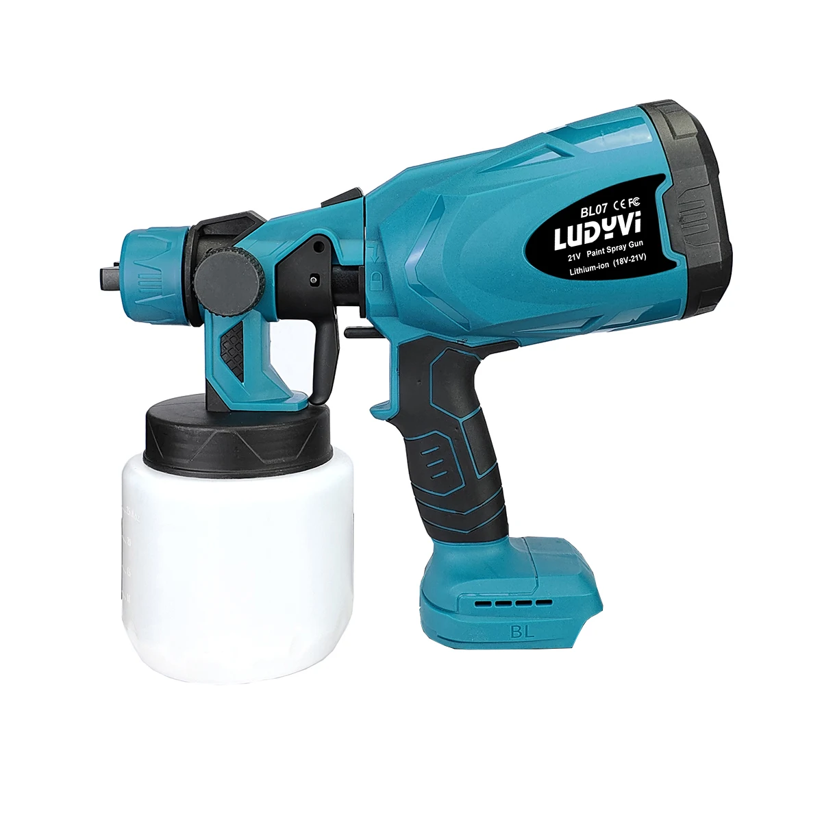18V สเปรย์800Ml Makita รุ่นแบตเตอรี่ลิเธียมไร้สายที่ถอดออกได้ Sprayer อัตราการไหลปรับเครื่องมือไฟฟ้า