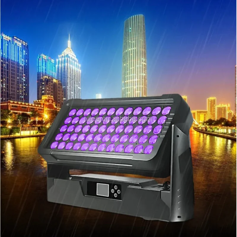 

Профессиональный светодиодный прожектор Tiitee HW600 RGBW 4-в-1 для заливающего освещения стен, IP65, водонепроницаемый, для наружного применения, для зданий, дискотек и сценического освещения