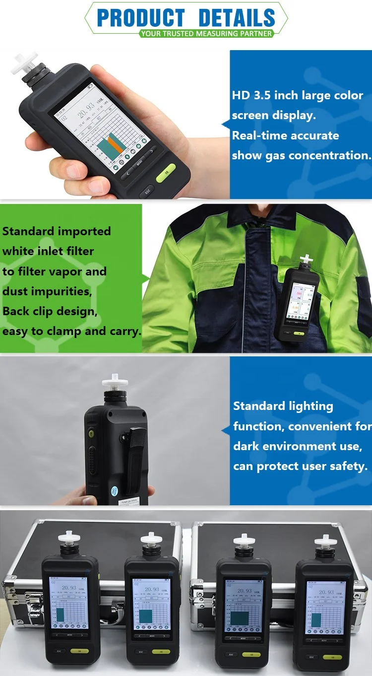 E Automatic Tester Nitrogen N2 Purity test Gas Analyzer Portable Nitrogen N2 Gas Sniffer