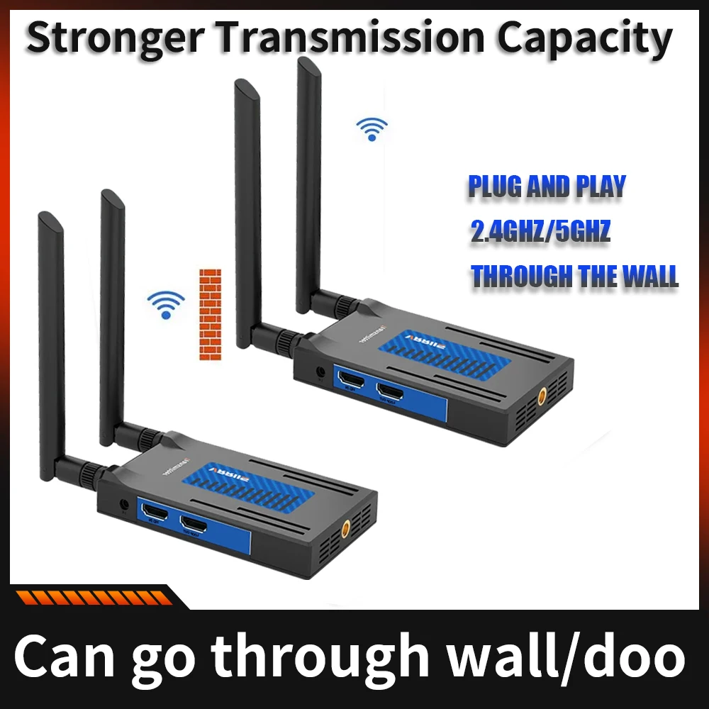 

200M Wireless HDMI Transmitter Receiver Display Dongle Wireless Extender AV Adapter for PC Laptop To TV Projector Monitor