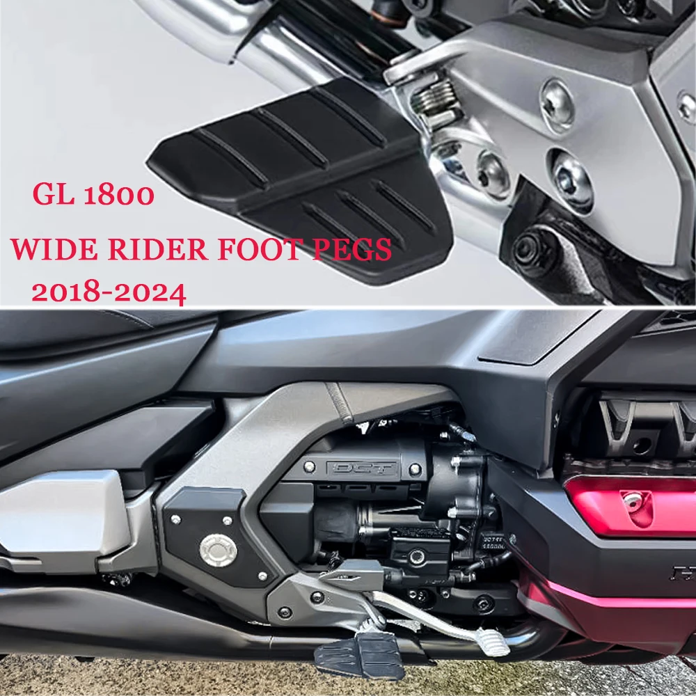 Goldwing GL 1800 Wide Rider Foot Pegs Comfort Footrests 2018-2024 For Honda GL1800 Gold Wing Tour DCT Accessories Highway Peg Mo