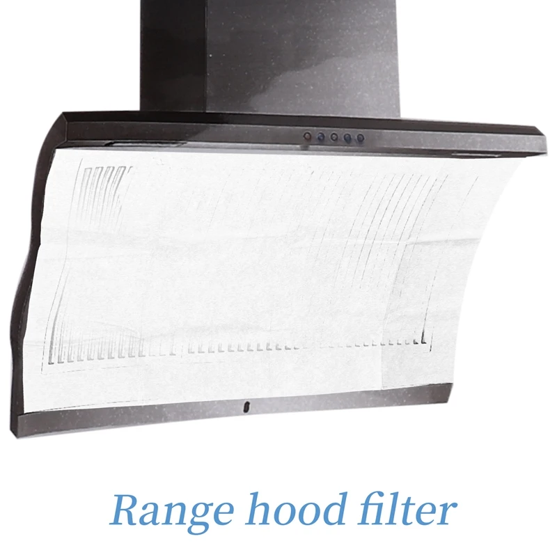 2PCS Range Hood Grease Filter Oil-Proof Filter Oil-Proof Sticker Oil-Absorbing Paper Range Hood Kitchen Appliance-A27I
