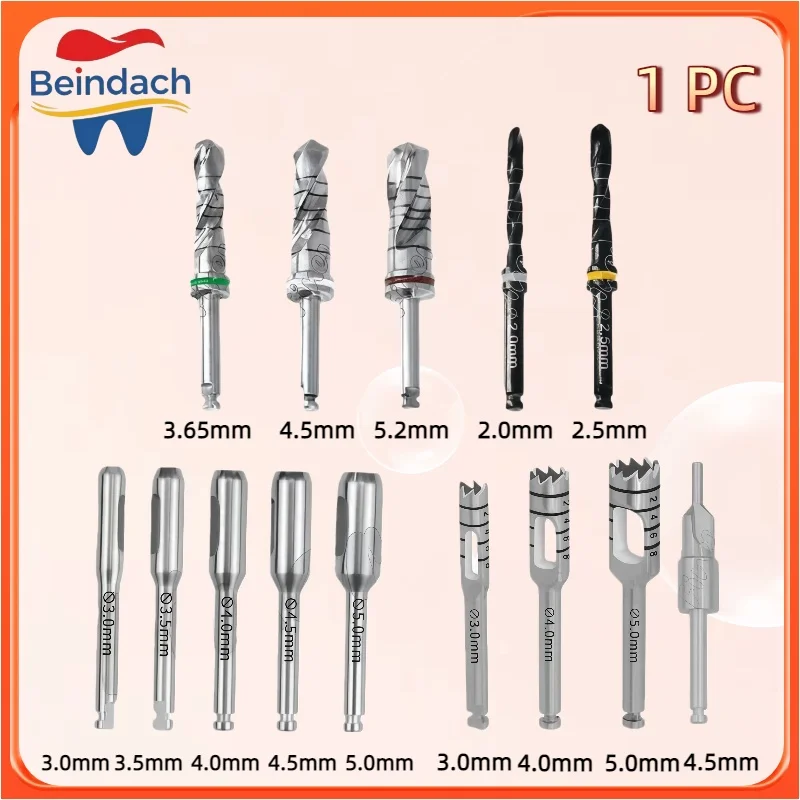 

Dental Implant Drills Trephine Drill Bur Tissue Punch Bone Cutting Saw Disk Surgical Implant Bone Harvest Drill for Dentistry