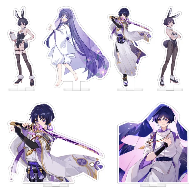 Scaramouche Prezent Figurki Zabawki Stojak Akrylowy Model Anime Figurka Ozdoba Akcesoria Modele Honkai: Star Rail