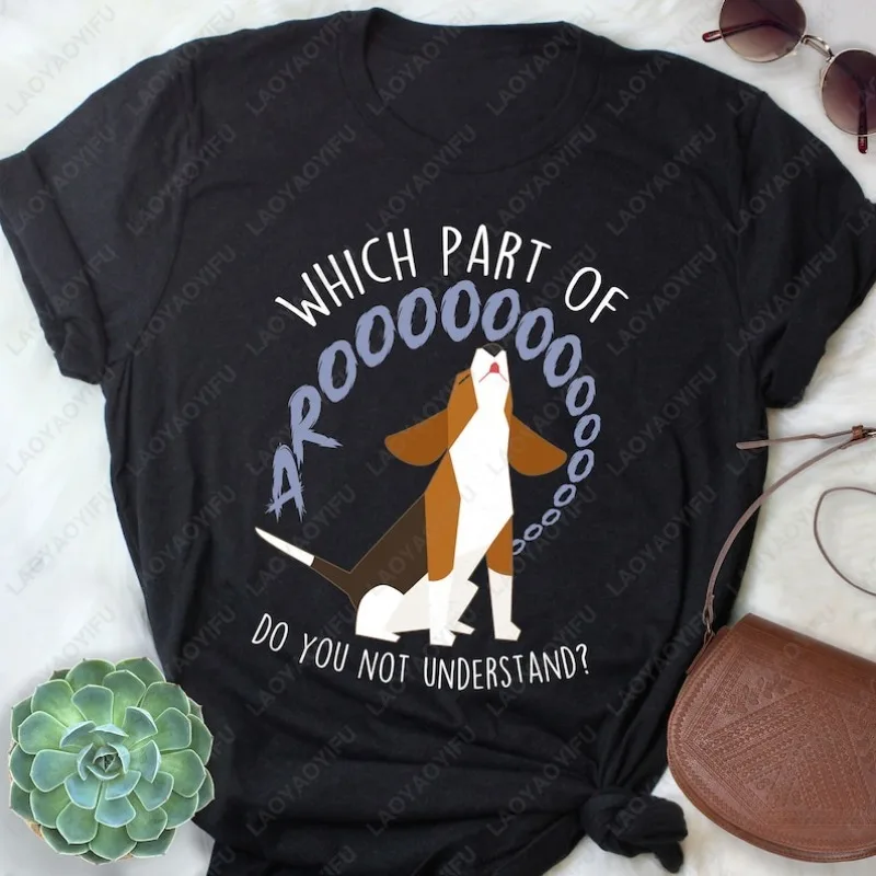 Beagle Women Men Fun Dog Lover Gift Cute Tri Color Tshirt Pet Mom Dad Gift for Him Her Tops Kawaii Loungewear Cotton Unisex Tees