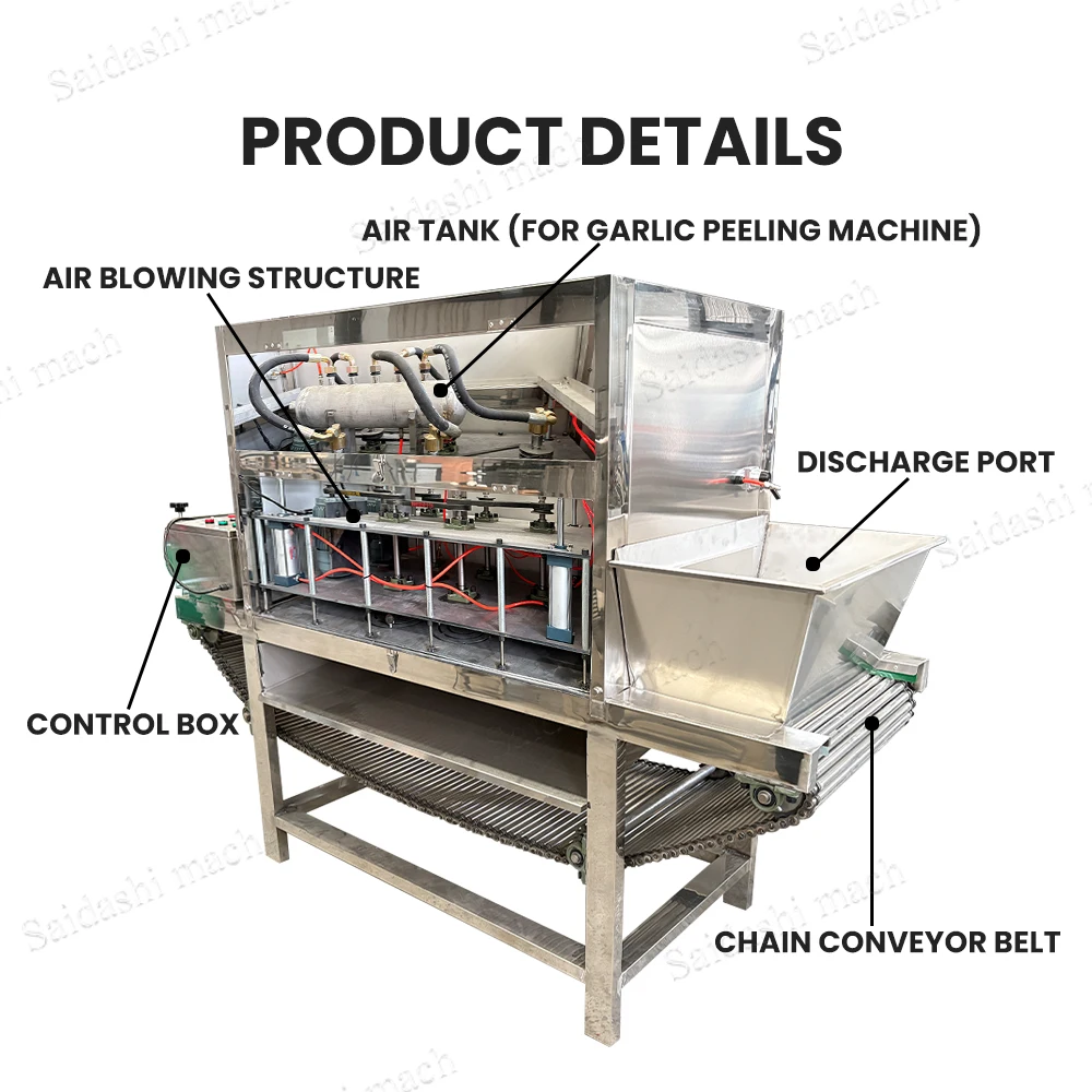 Industrial Green Onion Peeling Machine 500kg/h-3000kg/h Onion Skin Peeler Removing Machine  Onion Peeling Processing Line