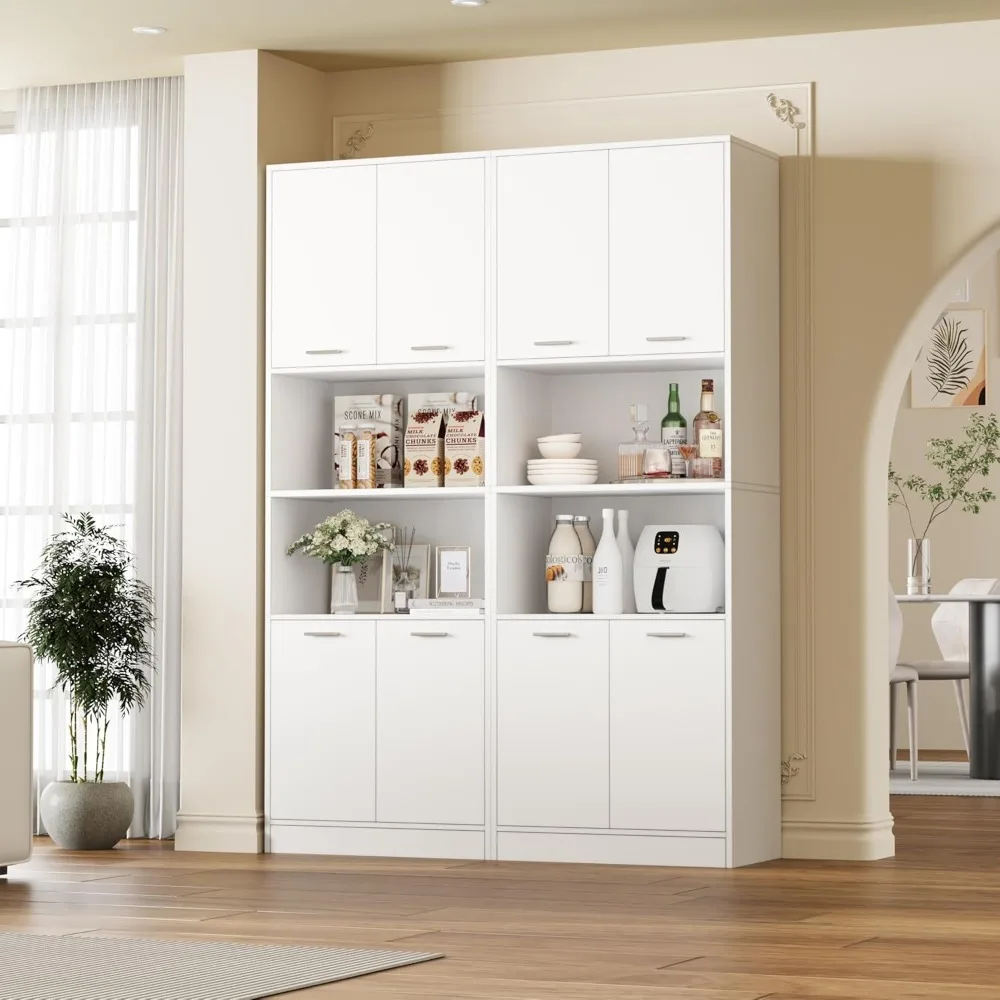 Cabinets.Kitchen Pantry Cabinet,71Tall Cupboard Pantry Cabinet with Doors andAdjustable ShelvesFreestandingUtilityStorageCabinet