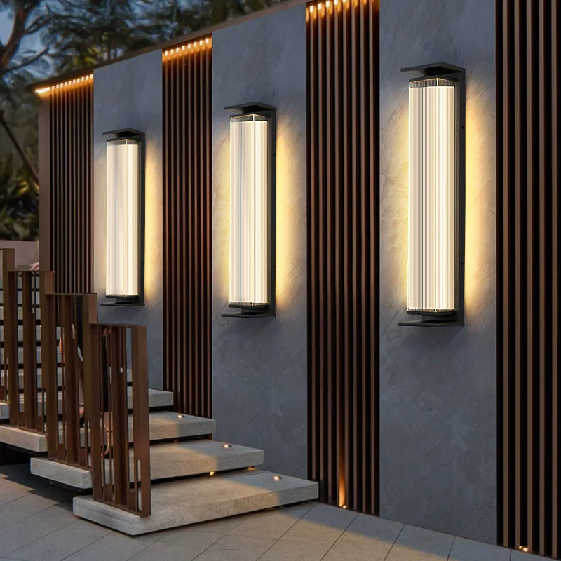

Outdoor Waterproof Led Wall Lamp IP65 Modern Balcony Exterior Garden Villa Hotel Gate Iandscape Courtyard Lighting