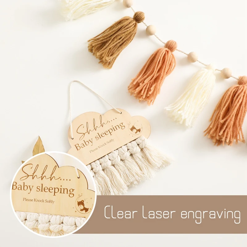 Kids Room Decoration Boho Tassel Nursery Tent Hanging Pendant Baby Newborn Photo Accessories Photography Props Newborn Gift