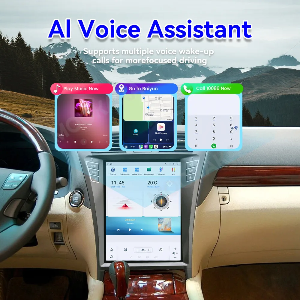 Android 13 Radio For Lexus LS460 2006~2012 12.1 Inch Multimedia GPS Intelligent Navigation Car Stereo Receiver player Head Unit