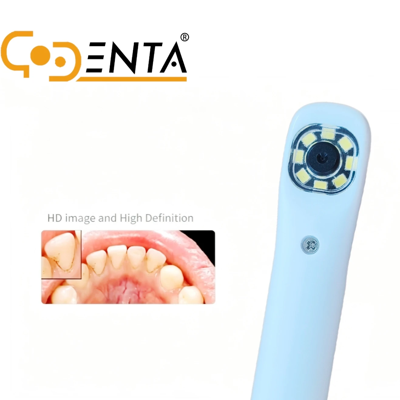 Dental Wired Intraoral Camera 8 LED Light HD Sensor Imaging 3‑in‑1 Connector Precise Visual Effect For Dentist Oral Inspection