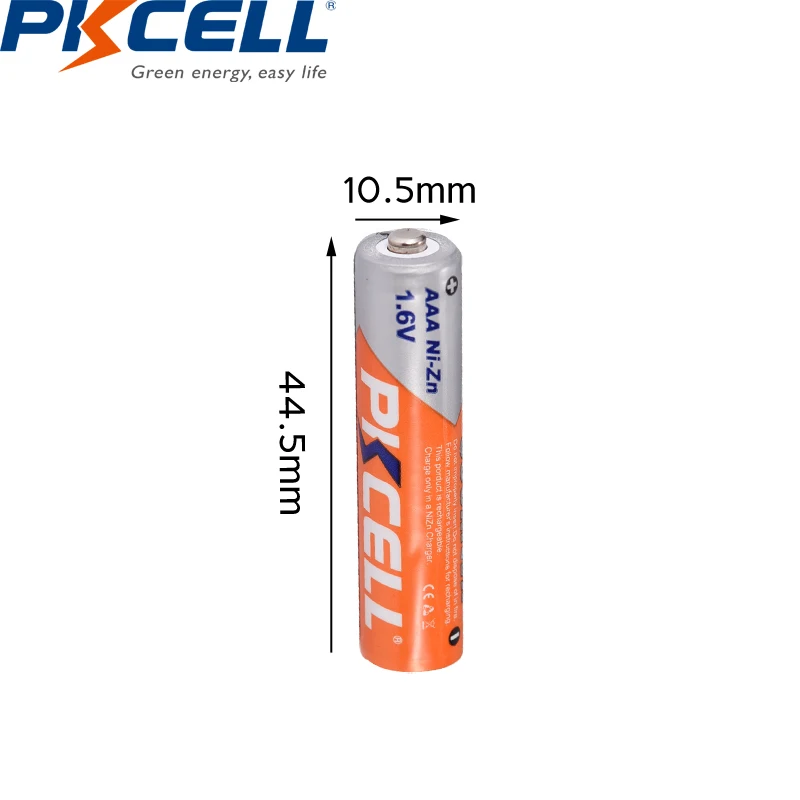 8PC PKCELL AAA bateria 900mWh 1.6V ni-zn akumulatory AAA do latarki zabawki z 2 sztuk opakowanie na baterie do baterii AA AAA