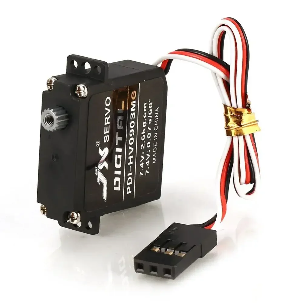 JX PDI-HV0903MG 2,6 kg Mini Coreless Servo Digital Metal Gear DC6 ~ 7,4 V Micro Motor für RC Auto Starrflügel Flugzeug Racing Drone Teil