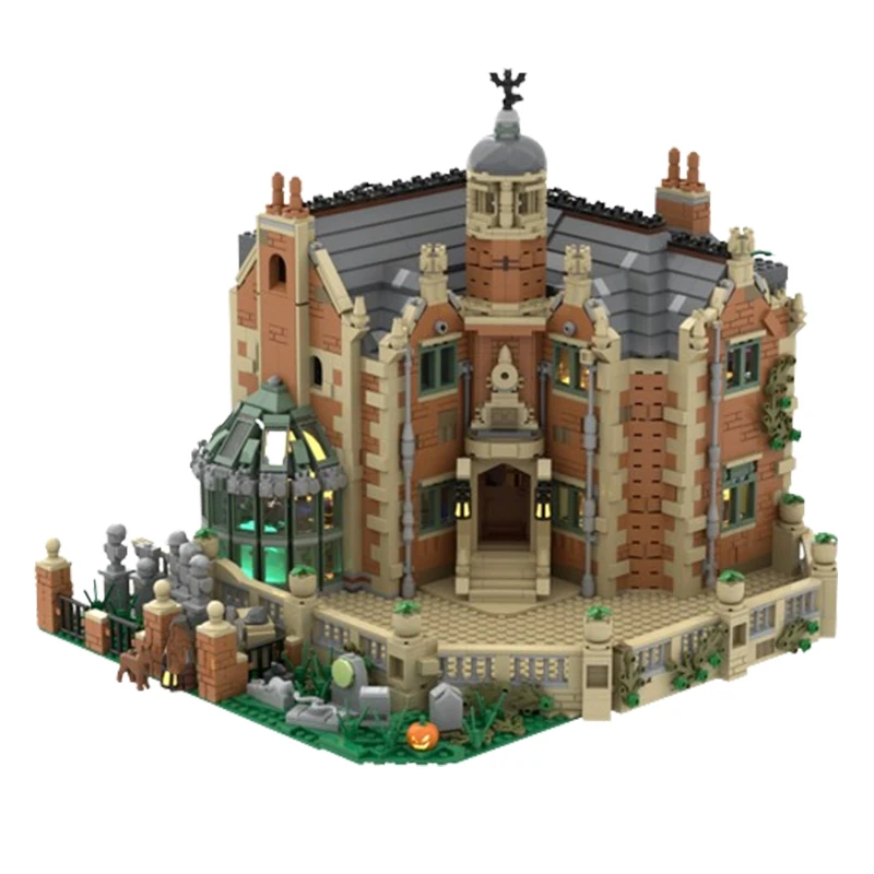 MOC Blocos de Construção Montados, Partícula Pequena, Casa Construção Série, Brinquedos Infantis Puzzle, Ornamentos Modelo DIY, Spot