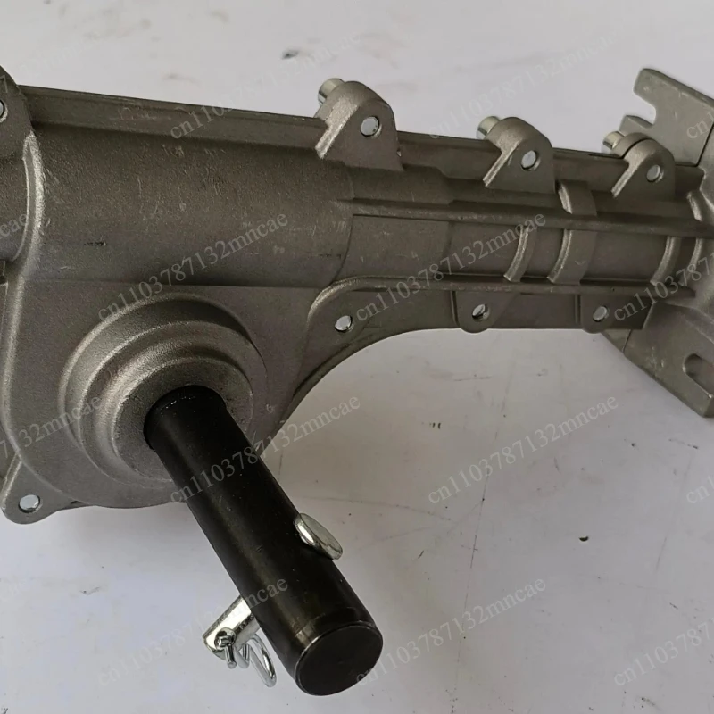 Lawn Mower Weeding Trenching Wheel Assembly Copper Gear Spindle Aluminum Housing Gearbox Parts