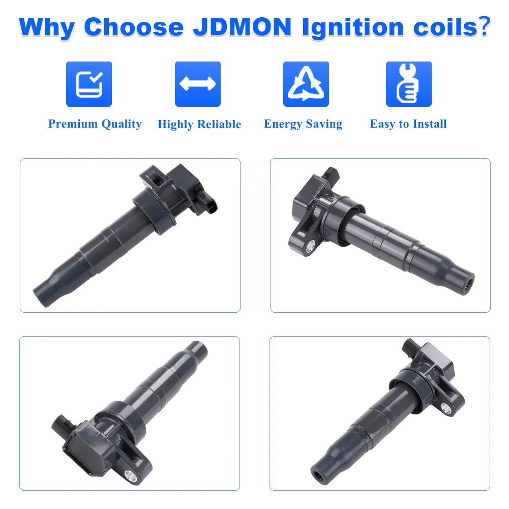 6pcs Ignition Coils Pack for Kia Sedona Sorento Hyundai Santa Fe Azera Genesis Sonata Veracruz Kia Borrego Amanti Cadenza