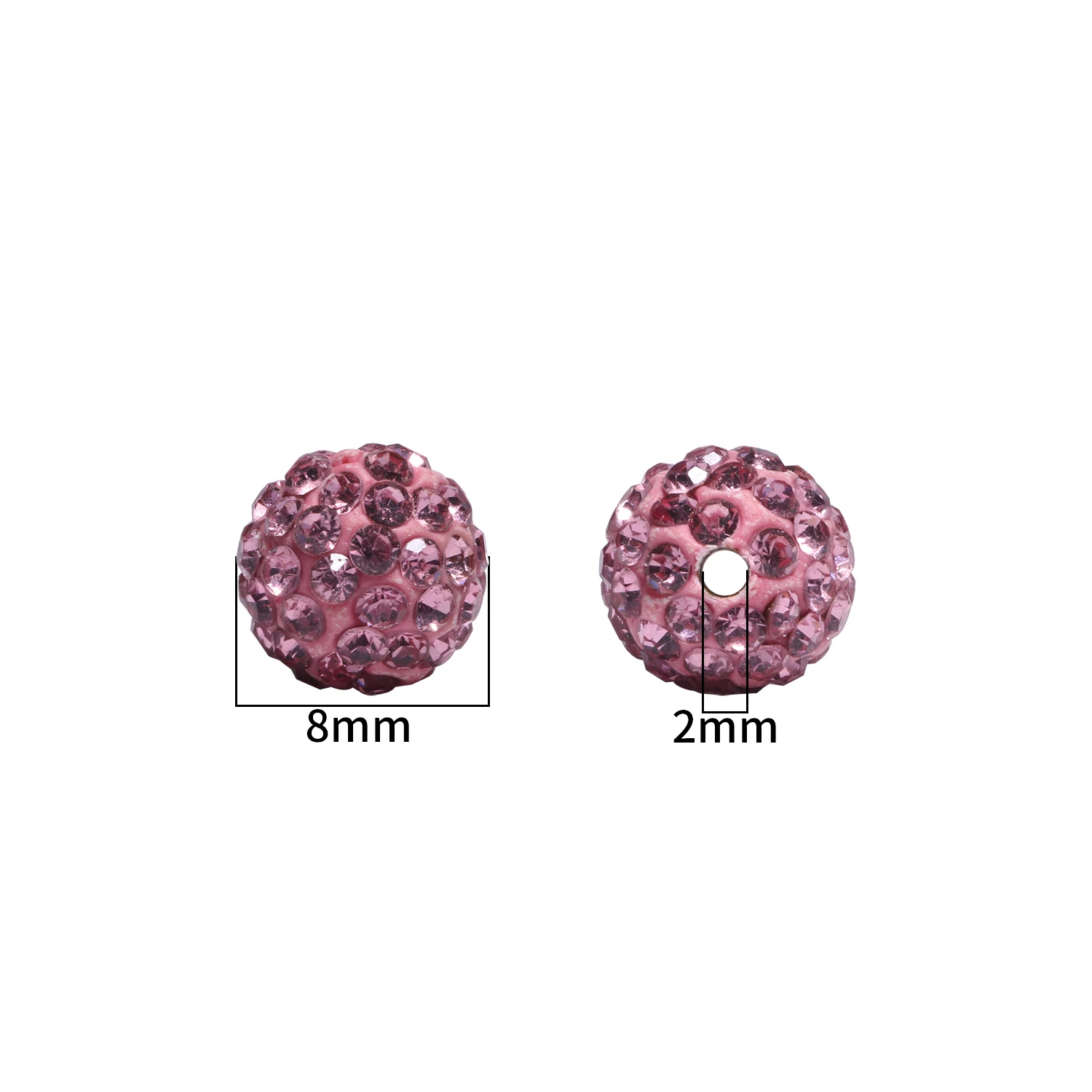 Wholesale 6mm 8mm 10mm Round Fashion Rhinestone Crystal Beads Summer Beads Diy Bracelet Bohemia Women Jewelry Making Accessories