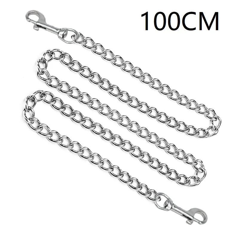 Metal Slave Chain With Carabiner Nipple Clips Chain Body Lock Collar Leader Handcuff Ankle Bondage Restraint Teasing DIY Sex