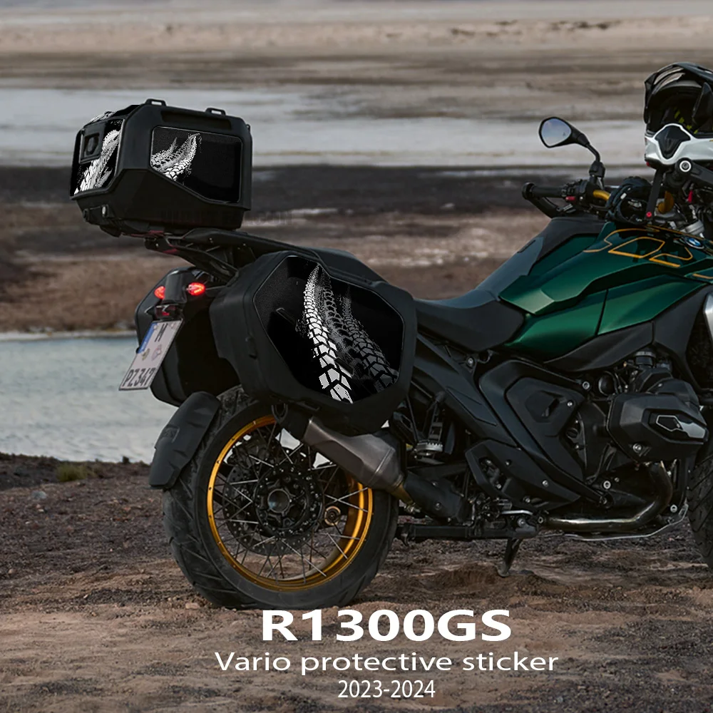 

Наклейки на моточемоданы R1300GS 2024, защитная наклейка для BMW R1300GS R 1300 GS 2023-2024, вариант 719, тройной черный трофей