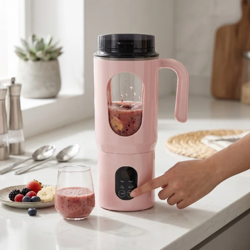 Portable Juicer Blender Multifunctional Rechargeable Juicer Extractor For Fruits Vegetables Nuts Easy To Clean Home Dorm Use