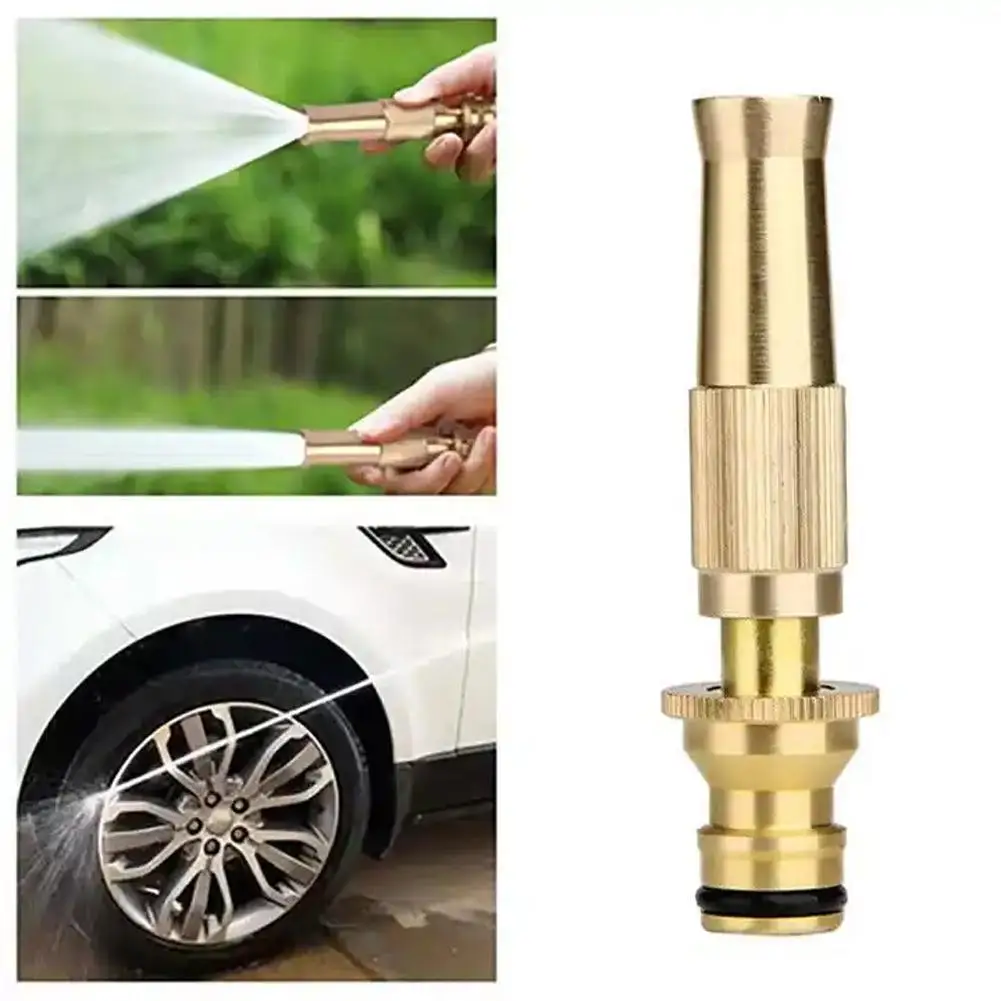 Brass Quick Waterstop Connector Car Wash Water Gun Kit Copper Nozzle Spray G3/4 Irrigation Hose Connector G1/2 Garden Direc E7B7