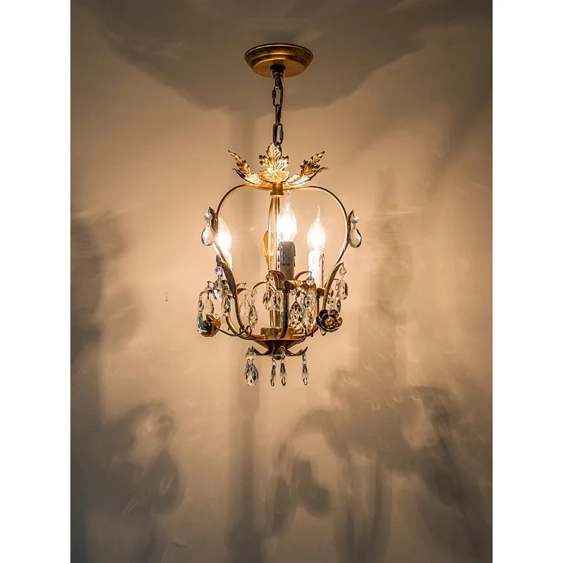 

Furniture for small-sized apartments lamp aisle balcony entrance lamp retro cloakroom crystal small dining room lamp