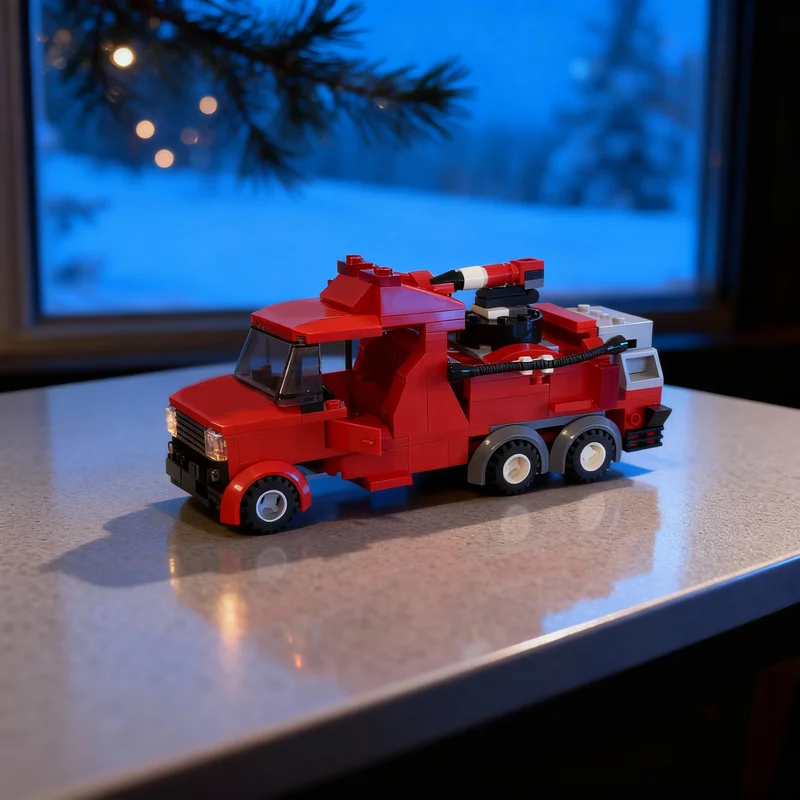 

166pcs MOC Fire Truck City Model Building Blocks Toy Christmas Gifts Construction DIY Creative Idea Education Brick Kids