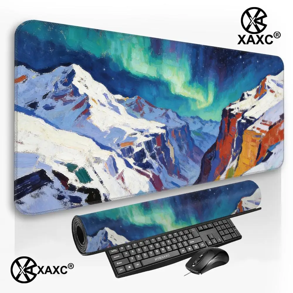 Sakura Japanese Cherry Blossom XXL Mousepad New Oil Painting HD Non-Slip Keyboard Laptop Office Carpet Mouse Pads