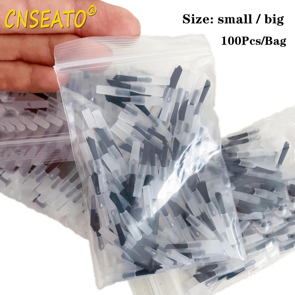 100pcs Disposable Composite Brushes Tips Dental Micro Applicators Handles Sticks For Dentist Clinic Lab Medicine Wipping Tools