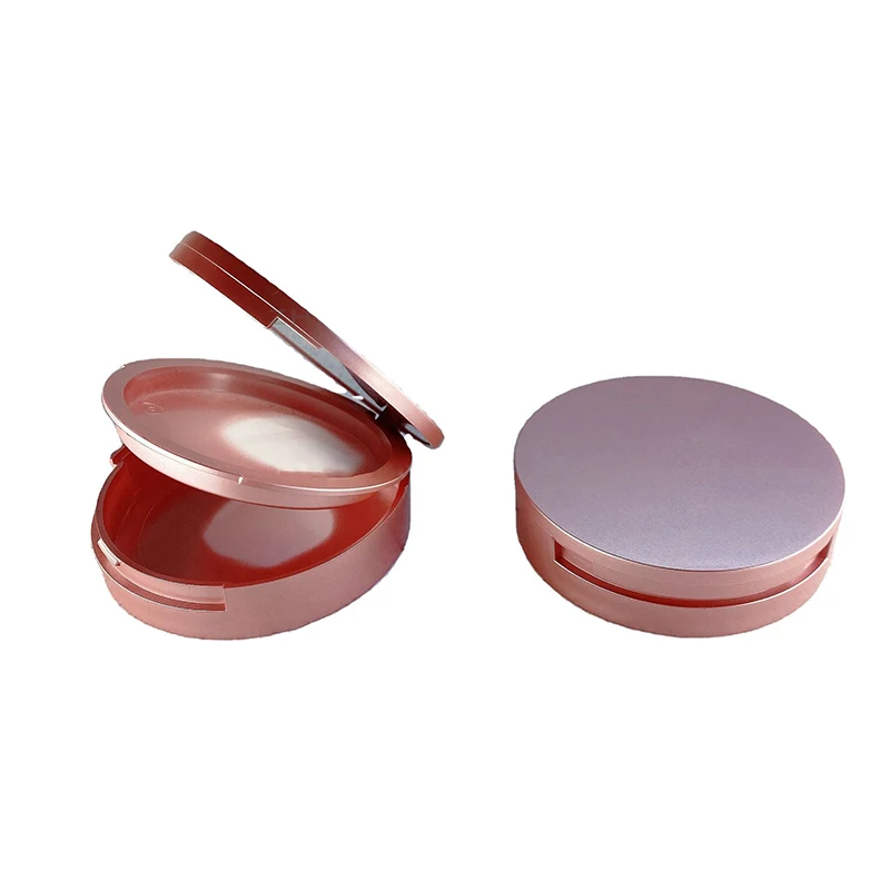 Rouge Box Portable Empty Compact Powder Container Makeup Packaging High Light Powder Compact DIY Blush Box With Mirror