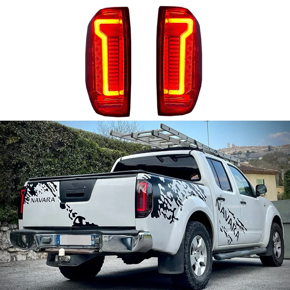 LED Taillight Assembly For Nissan Navara Frontier D40 2004 - 2014 Red/Black Tail Light Rear Lamp DRL Brake Signal Reverse Light