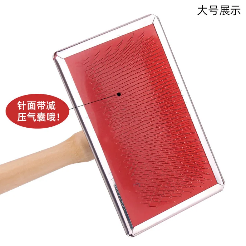 Dog Hair Remover Combs Pet Cat Hair Shedding Brush Wood Handle Puppy Dog Grooming Comb Long Hair Cats Dogs Cleaning Supplies