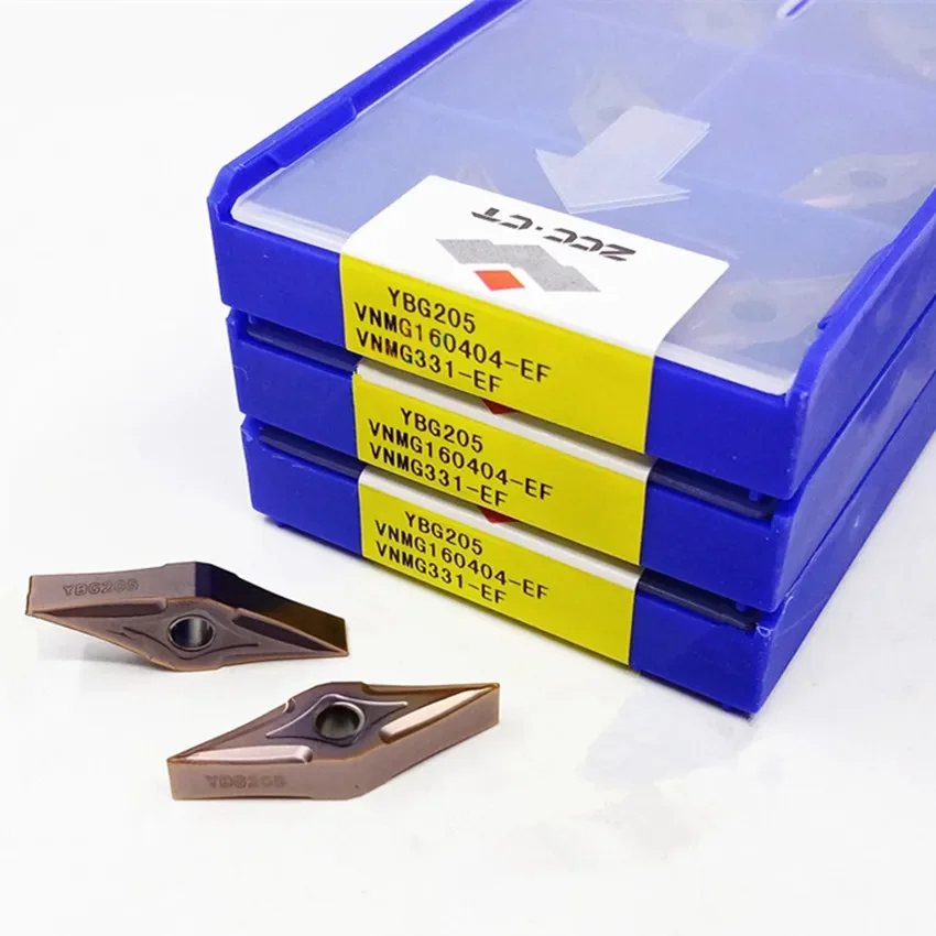 

VNMG160404-EF YBG205/VNMG160408-EF YBG205/VNMG160412-EF YBG205 VNMG331 VNMG332 VNMG333 ZCC.CT CNC carbide inserts 10pcs/box