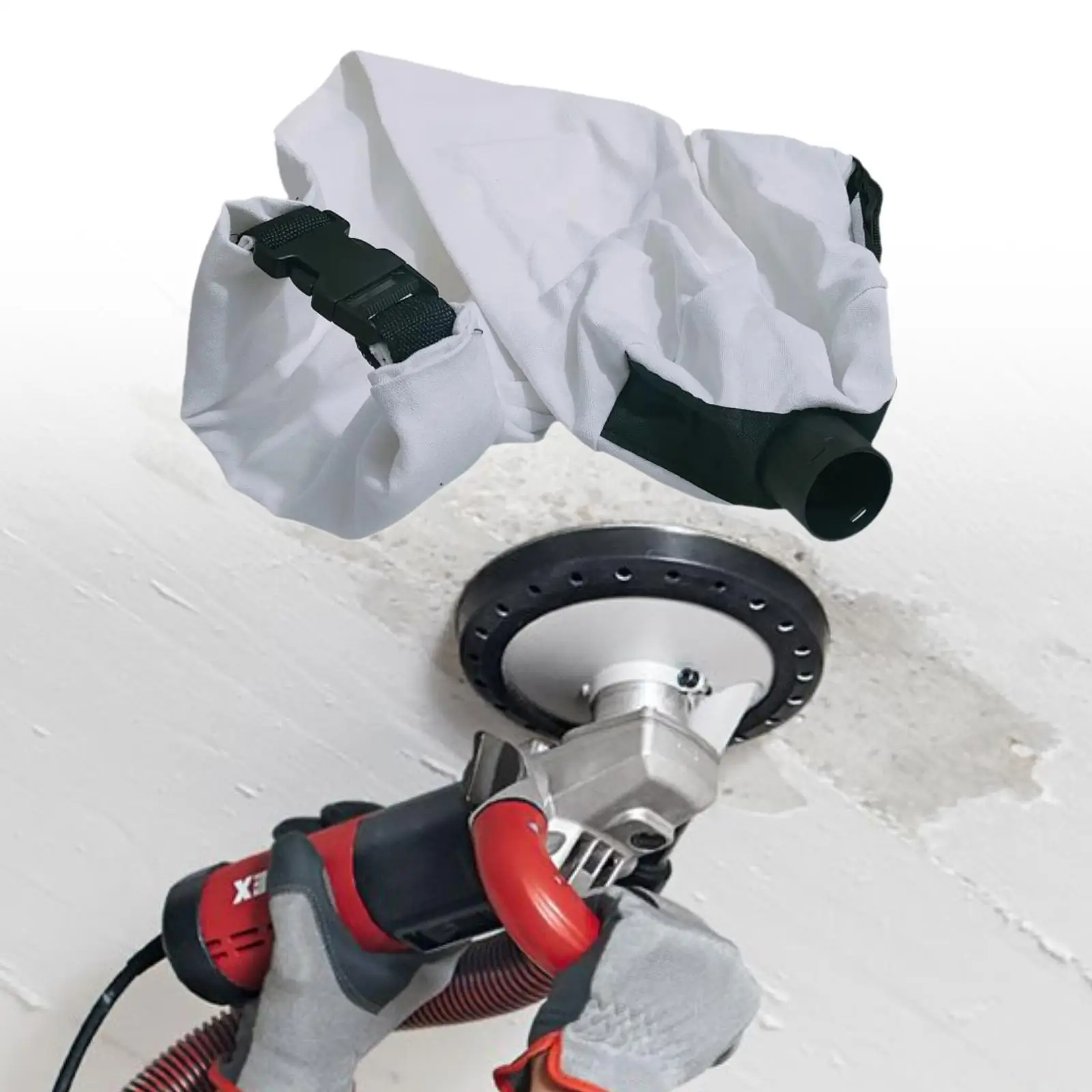 Wall Grinder Vacuum Bag with Buckle Large Capacity Lightweight Drywall Sander