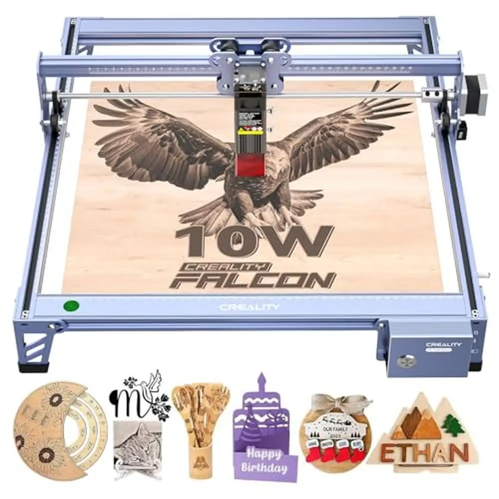 

10W Laser Engraver 72W Cutter Machine 0.06mm Precision 15.7"x16.3" Working Area Anti-UV Filter Goggles LightBurn LaserGRBL