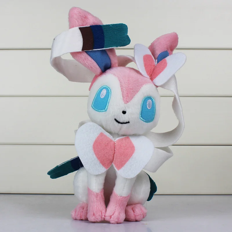 10Pcs/lot Pokemon Sylveon Stuffed Plush Animals Toys Doll 20cm