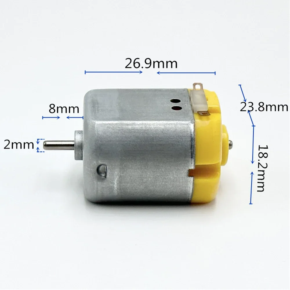 Mini 260 Motor DC 3V 3.7V 5V 6V 13500RPM High Speed FN-260-20130 Metal Brush Micro 24mm Electric Motor DIY Car Boat Toy Model